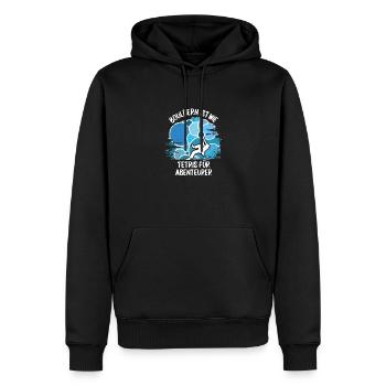 Vintage Bouldern Boulderer Klettern Kletterer - Männer Premium Bio Hoodie - Schwarz - Vorne - Nico (187cm)