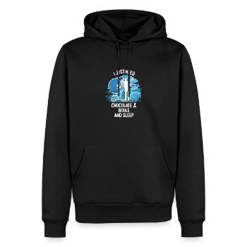 Boule Petanque Boccia Boules Schokolade - Männer Premium Bio Hoodie - Schwarz - Vorne - Nico (187cm)