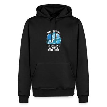 Plongeurs Plongée sous-marine Plongée sous-marine Plongée sous-marine - Sweat à capuche Premium bio Homme - noir - Devant - Nico (187cm)