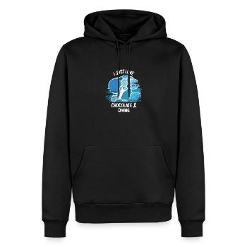 Plongeurs Plongée sous-marine Plongée sous-marine Plongée sous-marine - Sweat à capuche Premium bio Homme - noir - Devant - Nico (187cm)