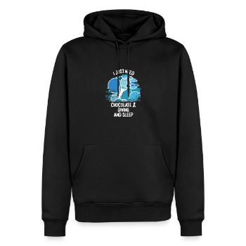 Plongeurs Plongée sous-marine Plongée sous-marine Plongée sous-marine - Sweat à capuche Premium bio Homme - noir - Devant - Nico (187cm)
