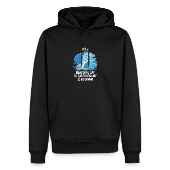 Plongeurs Plongée sous-marine Plongée sous-marine Plongée sous-marine - Sweat à capuche Premium bio Homme - noir - Devant - Nico (187cm)