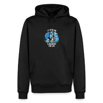 Aquarium Aquarianer Fische Zierfische Aquaristik - Männer Premium Bio Hoodie - Schwarz - Vorne - Nico (187cm)