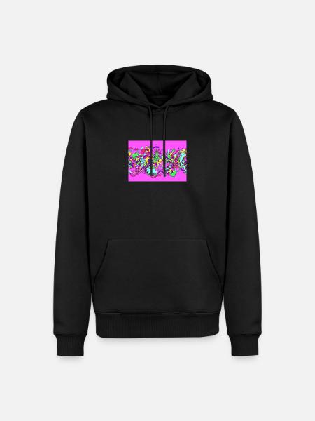 Slime - Männer Premium Bio Hoodie - Schwarz