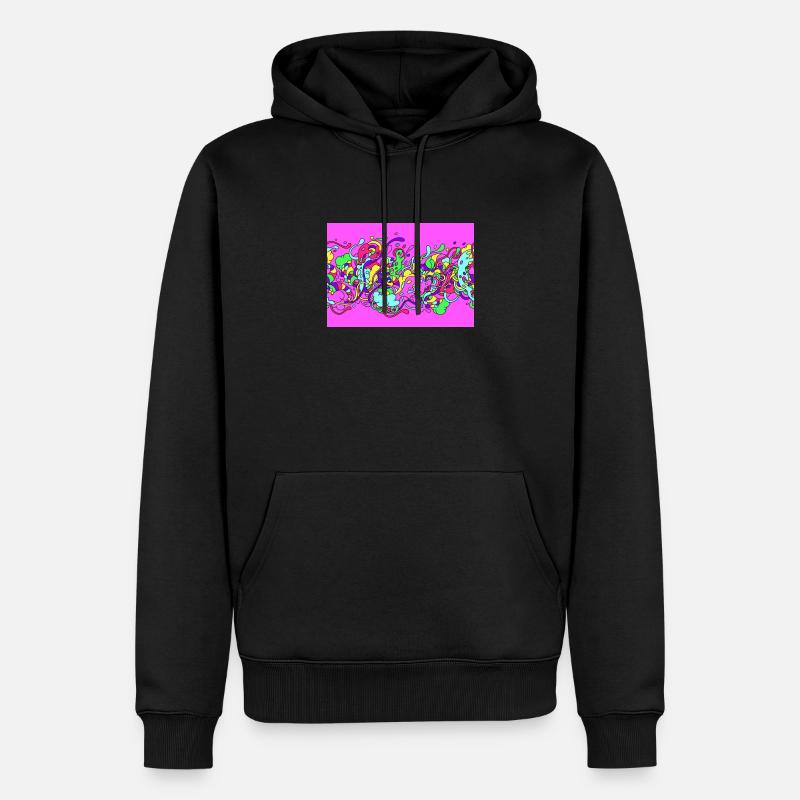 Slime - Männer Premium Bio Hoodie - Schwarz