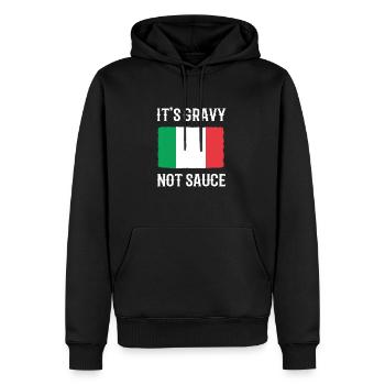 Italien Italia italienisch italienische Flagge - Männer Premium Bio Hoodie - Schwarz - Vorne - Nico (187cm)