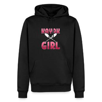 Kajak Kajakfahren - Männer Premium Bio Hoodie - Schwarz - Vorne - Nico (187cm)