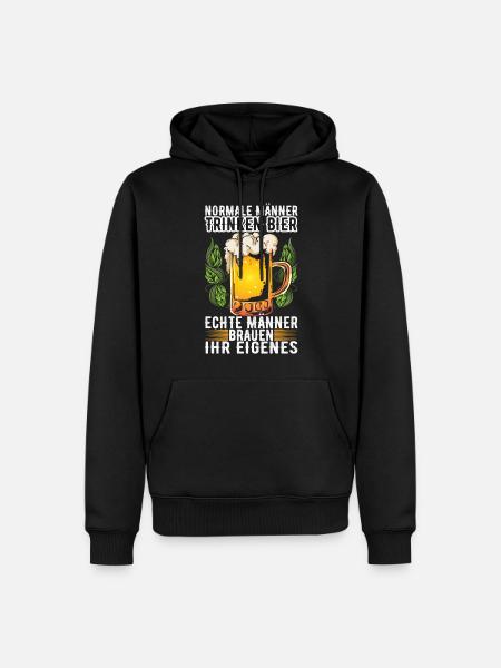 Bierbrauen Bierbrauer - Männer Premium Bio Hoodie - Schwarz