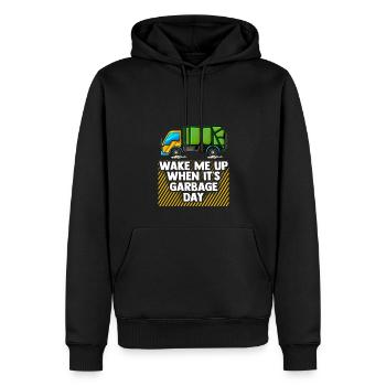Müllauto Müllmann Entsorgung Recycling Garbage - Männer Premium Bio Hoodie - Schwarz - Vorne - Nico (187cm)
