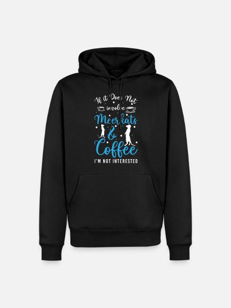 Meerkats Animals Rock - Men’s Premium Organic Hoodie - black