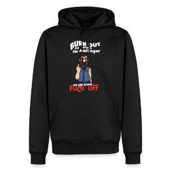 Lustiger Witzig Gesundheit Statement Spruch - Männer Premium Bio Hoodie - Schwarz - Vorne - Nico (187cm)