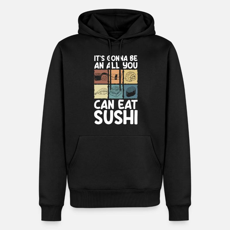 Comptoir buffet libre-service gourmand - Sweat à capuche Premium bio Homme - noir