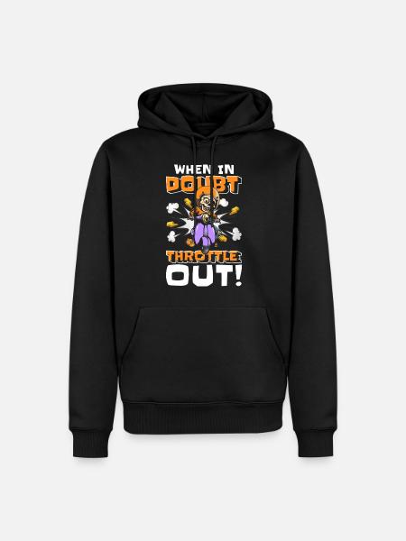 Retro Cartoon Character Cartoon Illustration - Men’s Premium Organic Hoodie - black