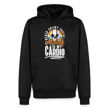 Sarkasmus Menschenmenge Gemein - Männer Premium Bio Hoodie - Schwarz - Vorne - Nico (187cm)