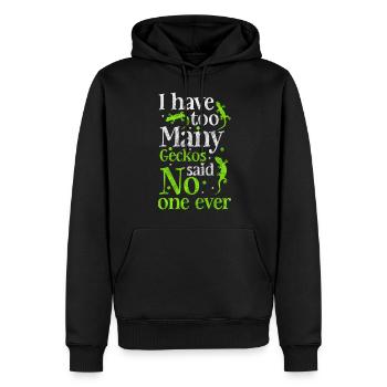 Reptile Tropical Terrarium Lizard Lover - Men’s Premium Organic Hoodie - black - Front - Nico (187cm)