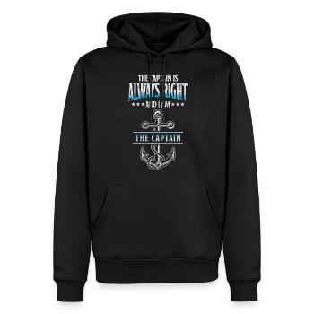 Sailing Ship Shipping Sailing Holidays - Men’s Premium Organic Hoodie - black - Front - Nico (187cm)