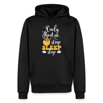 Schlaf Träumen Chillen Müde - Männer Premium Bio Hoodie - Schwarz - Vorne - Nico (187cm)