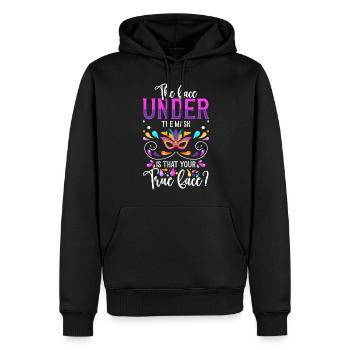 Maskerade Feier Festival Maskiert - Männer Premium Bio Hoodie - Schwarz - Vorne - Nico (187cm)