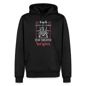 Naissance du Scorpion Novembre superstition - Sweat à capuche Premium bio Homme - noir - Devant - Nico (187cm)