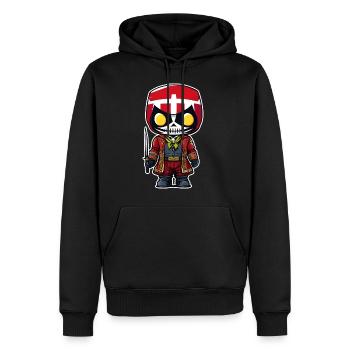 Niedliche Horror Gothik Voodoo Puppe - Männer Premium Bio Hoodie - Schwarz - Vorne - Nico (187cm)