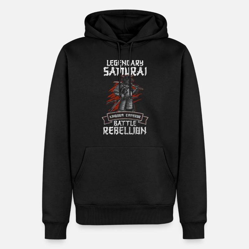 Japon Honor Ninja - Sweat à capuche Premium bio Homme - noir