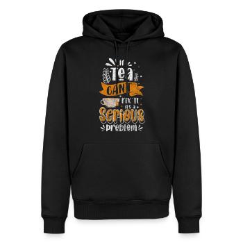Teeliebhaber Erholung Teekanne - Männer Premium Bio Hoodie - Schwarz - Vorne - Nico (187cm)