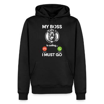 Kampfhund Hundeliebhaber Rottie Hündin - Männer Premium Bio Hoodie - Schwarz - Vorne - Nico (187cm)