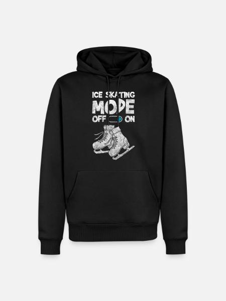 Eisläufer Cool Sportlich - Männer Premium Bio Hoodie - Schwarz