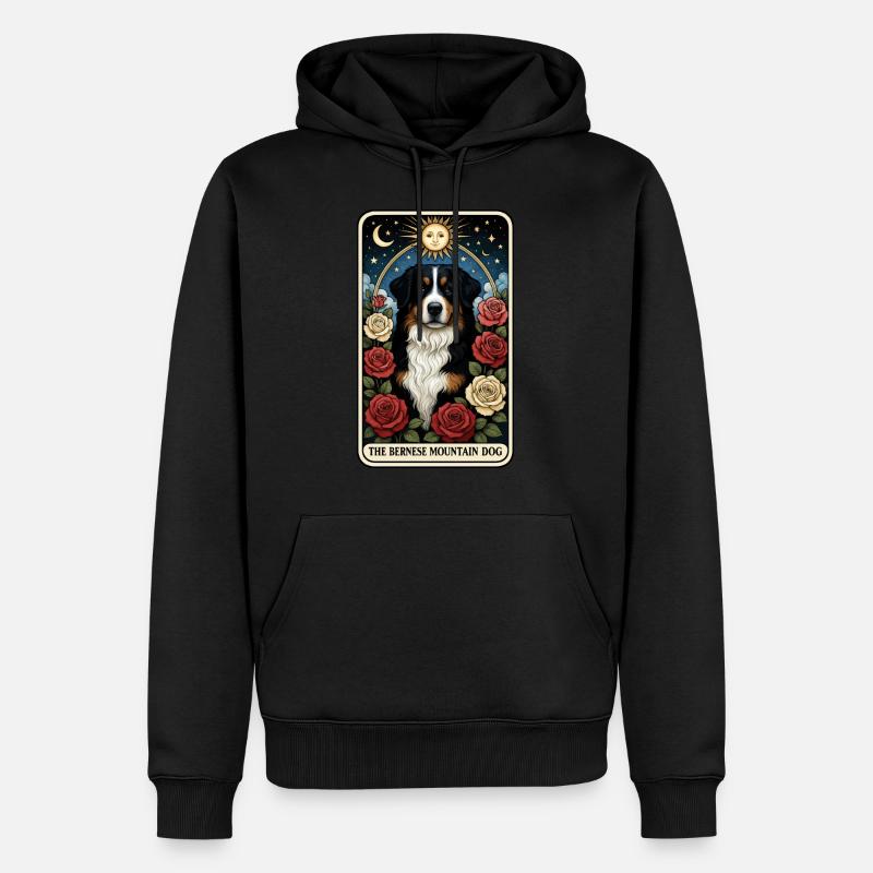 Berner Berg - Männer Premium Bio Hoodie - Schwarz
