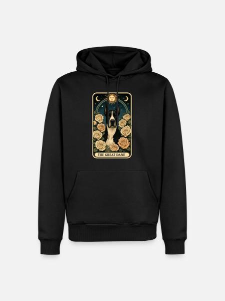 Deutsche Dogge - Männer Premium Bio Hoodie - Schwarz