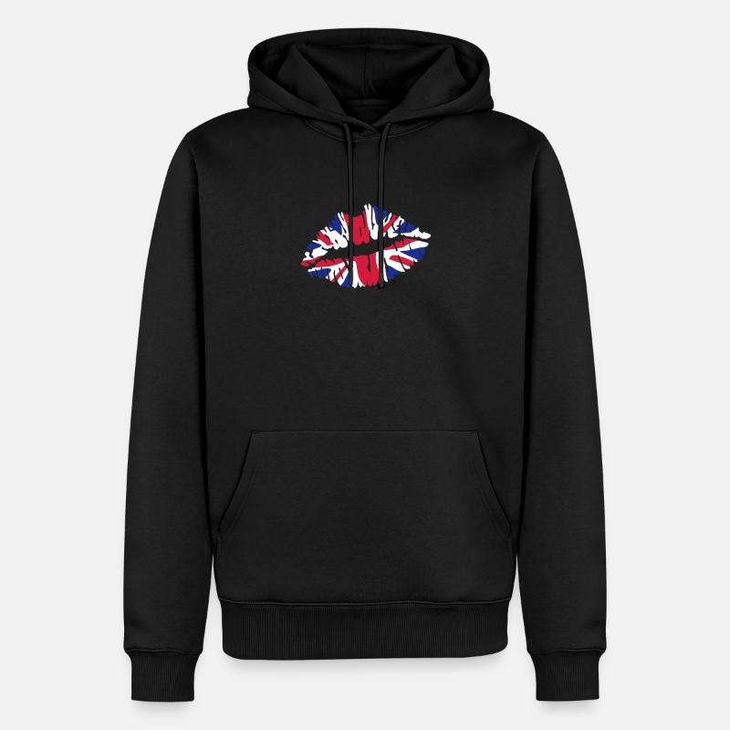 Union Jack - Men’s Premium Organic Hoodie - black