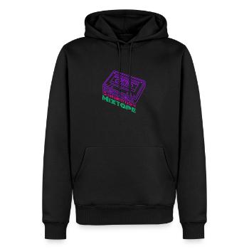 Generation Mixtape Kidcore Cassette Idée cadeau - Sweat à capuche Premium bio Homme - noir - Devant - Nico (187cm)