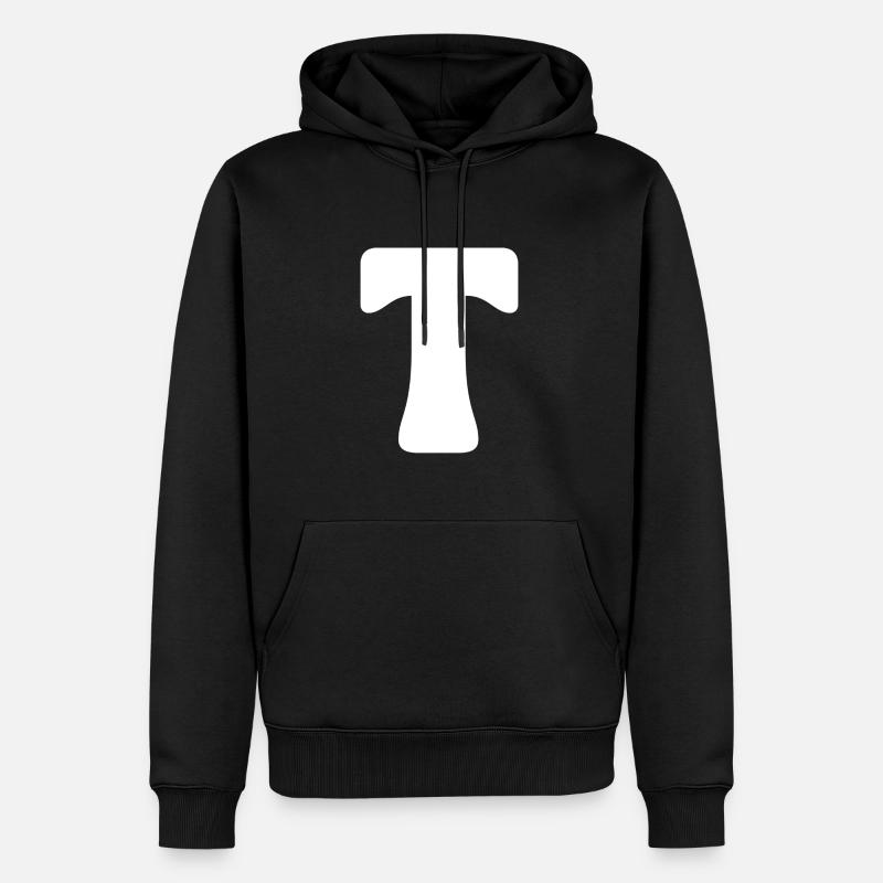 T - Männer Premium Bio Hoodie - Schwarz
