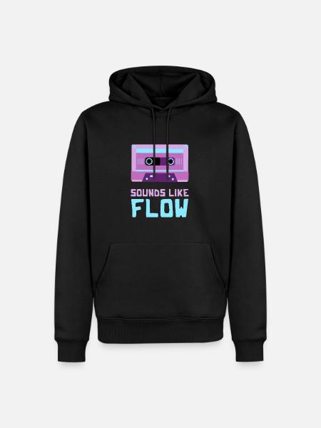 Sounds like flow - Men’s Premium Organic Hoodie - black