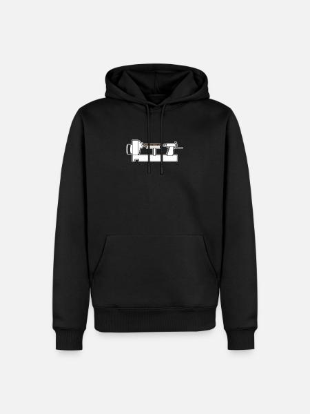 Tournant - Sweat à capuche Premium bio Homme - noir