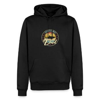 Jawasome Dad funny shark fathers Day gift - Männer Premium Bio Hoodie - Schwarz - Vorne - Nico (187cm)