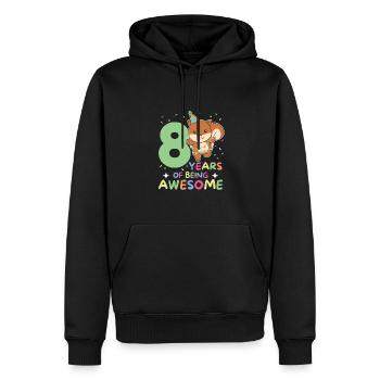 Écureuil pour les enfants de 8 ans huit ans - Sweat à capuche Premium bio Homme - noir - Devant - Nico (187cm)