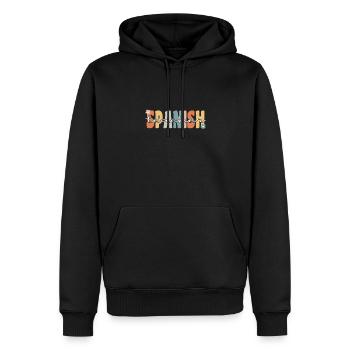 Spanisch Lehrer Groovy Retro Lehrer Geschenk - Männer Premium Bio Hoodie - Schwarz - Vorne - Nico (187cm)
