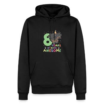Axolotl pour les enfants de 8 ans de huit ans - Sweat à capuche Premium bio Homme - noir - Devant - Nico (187cm)
