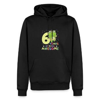 Grenouille pour les enfants de six ans - Sweat à capuche Premium bio Homme - noir - Devant - Nico (187cm)