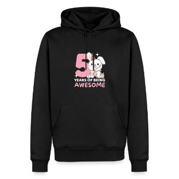 Lapin pour les 5 ans Enfants de cinq ans - Sweat à capuche Premium bio Homme - noir - Devant - Nico (187cm)