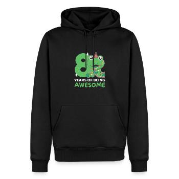 Grenouille pour 8e anniversaire Enfants de huit ans - Sweat à capuche Premium bio Homme - noir - Devant - Nico (187cm)