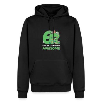 Grenouille pour 6e anniversaire Enfants de six ans - Sweat à capuche Premium bio Homme - noir - Devant - Nico (187cm)