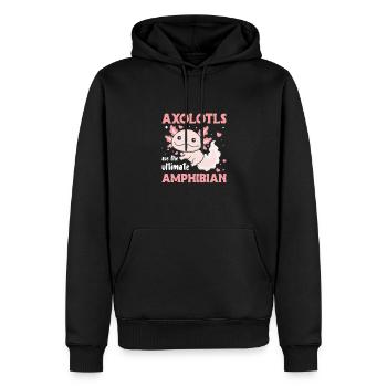 Axolotl sont l’ultime Amphibian mignon axolotl - Sweat à capuche Premium bio Homme - noir - Devant - Nico (187cm)