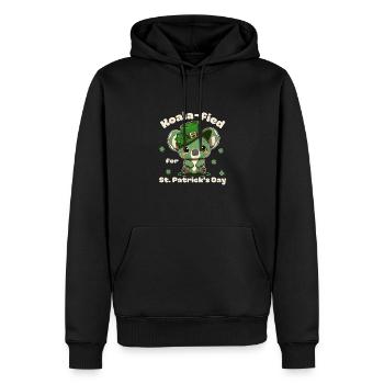Koala-fied pour la Saint-Patrick Kleeblatt - Sweat à capuche Premium bio Homme - noir - Devant - Nico (187cm)