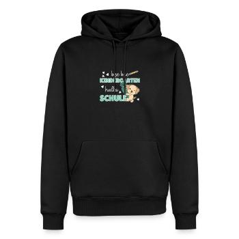 bye bye Kindergarten hallo Schule Labrador - Männer Premium Bio Hoodie - Schwarz - Vorne - Nico (187cm)