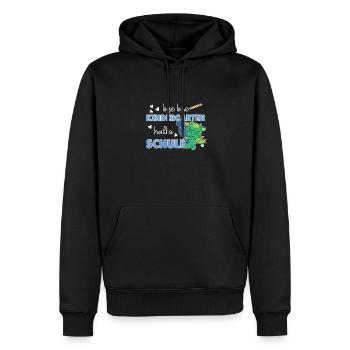 bye bye Kindergarten hallo Schule Drache - Männer Premium Bio Hoodie - Schwarz - Vorne - Nico (187cm)