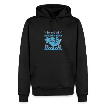 I'm not just an axolotl I'm an Axolotl cute - Männer Premium Bio Hoodie - Schwarz - Vorne - Nico (187cm)