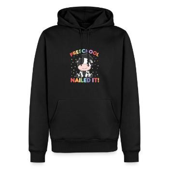 Enfants d’âge préscolaire cloué la vache graduation - Sweat à capuche Premium bio Homme - noir - Devant - Nico (187cm)