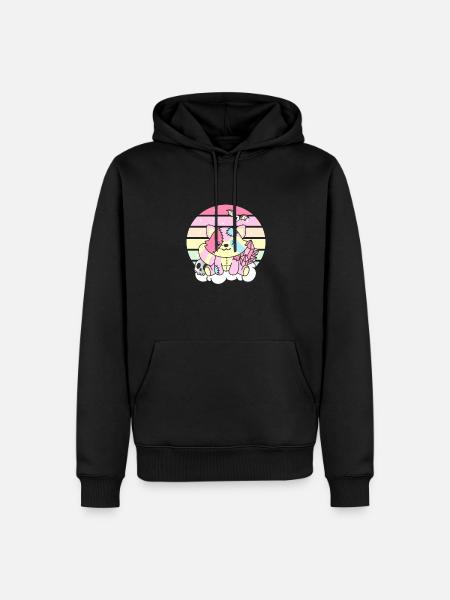 Kawaii Gothic Raccoon Pastel Gothic - Men’s Premium Organic Hoodie - black